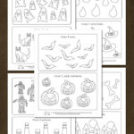 Halloween Count And Color Worksheets   Itsybitsyfun