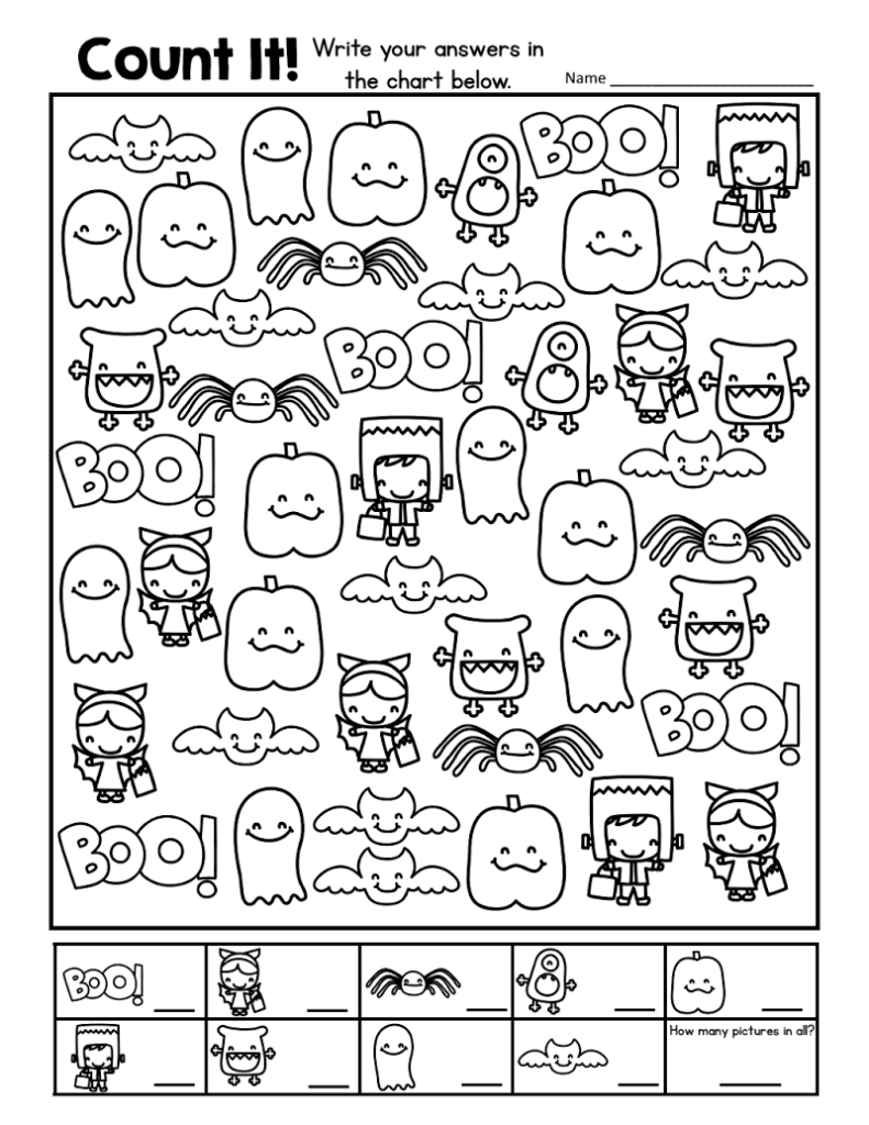Halloween Count And Record.pdf | Halloween Preschool Halloween Count And Record.pdf | Halloween Preschool