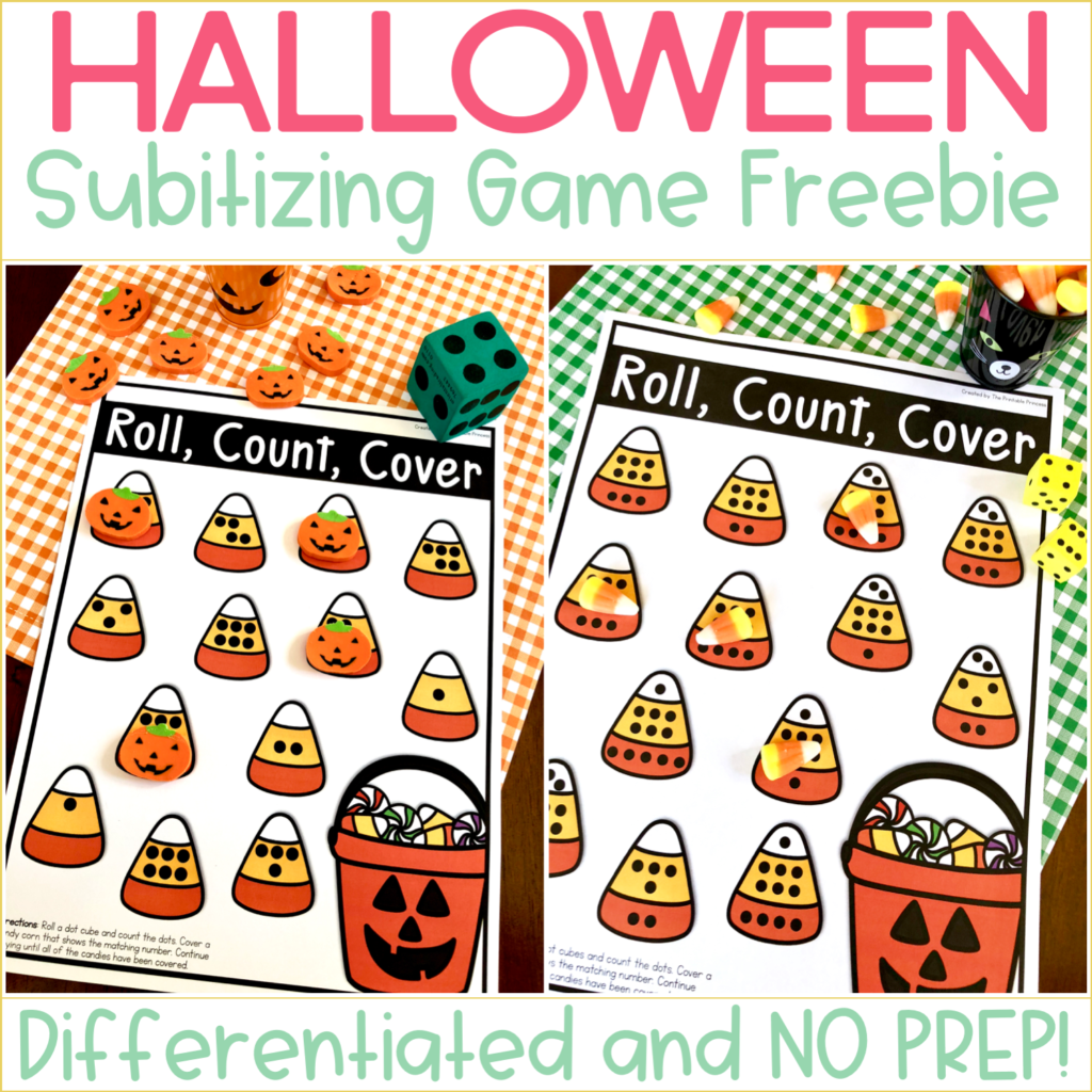 Halloween Counting And Subitizing Freebie