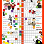Halloween Crossword Puzzle | Halloween Worksheets, Halloween