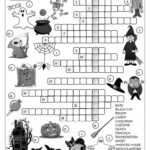 Halloween   Crossword Worksheet   Free Esl Printable