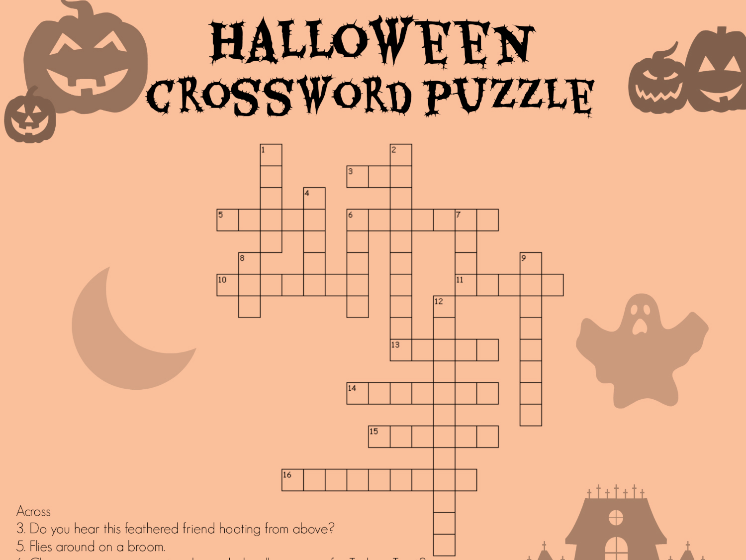 Halloween Crossword Worksheets Printables Scholastic Parents