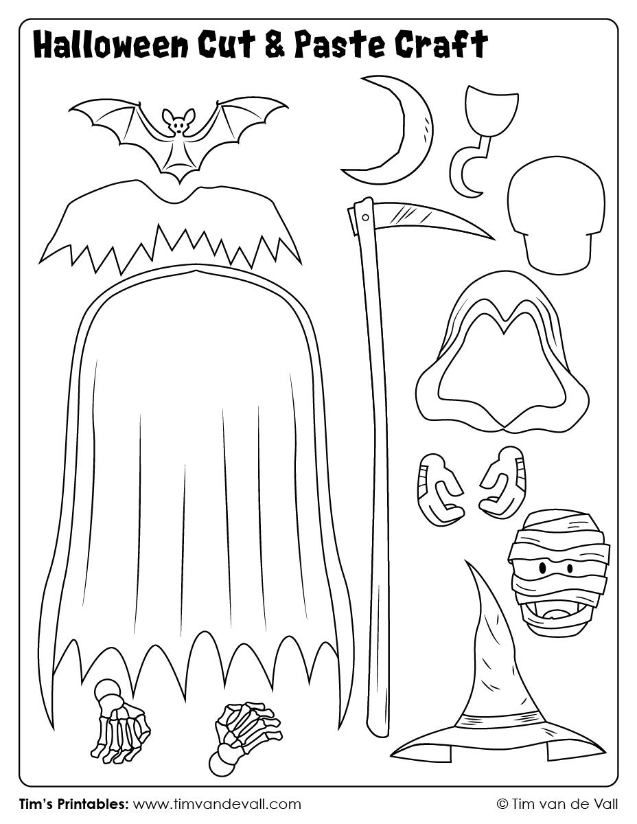 Halloween-Cut-And-Paste-Craft-06 - Tim&amp;#039;s Printables