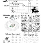 Halloween Different Games Worksheet   Free Esl Printable