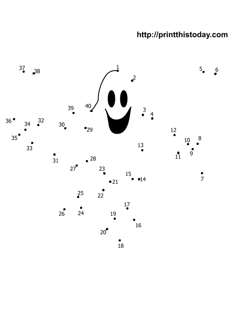 Halloween Dot To Dot ( Free Printable )