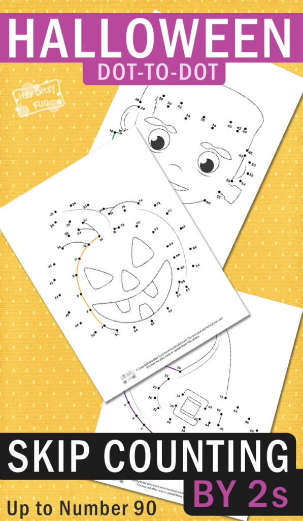 Halloween Dot To Dot Skip Counting Worksheets2S