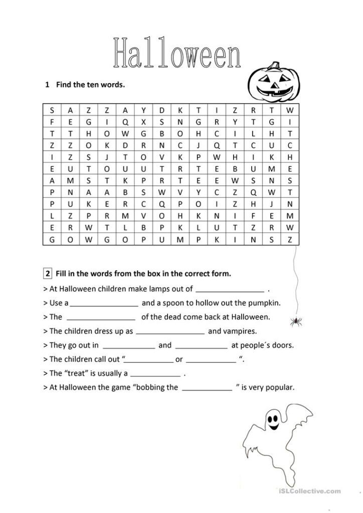 Halloween   English Esl Worksheets For Distance Learning And