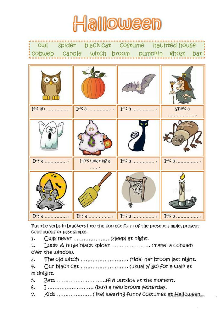 Halloween   English Esl Worksheets For Distance Learning And