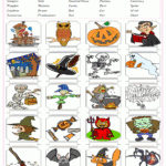 Halloween Esl Printable English Vocabulary Worksheets