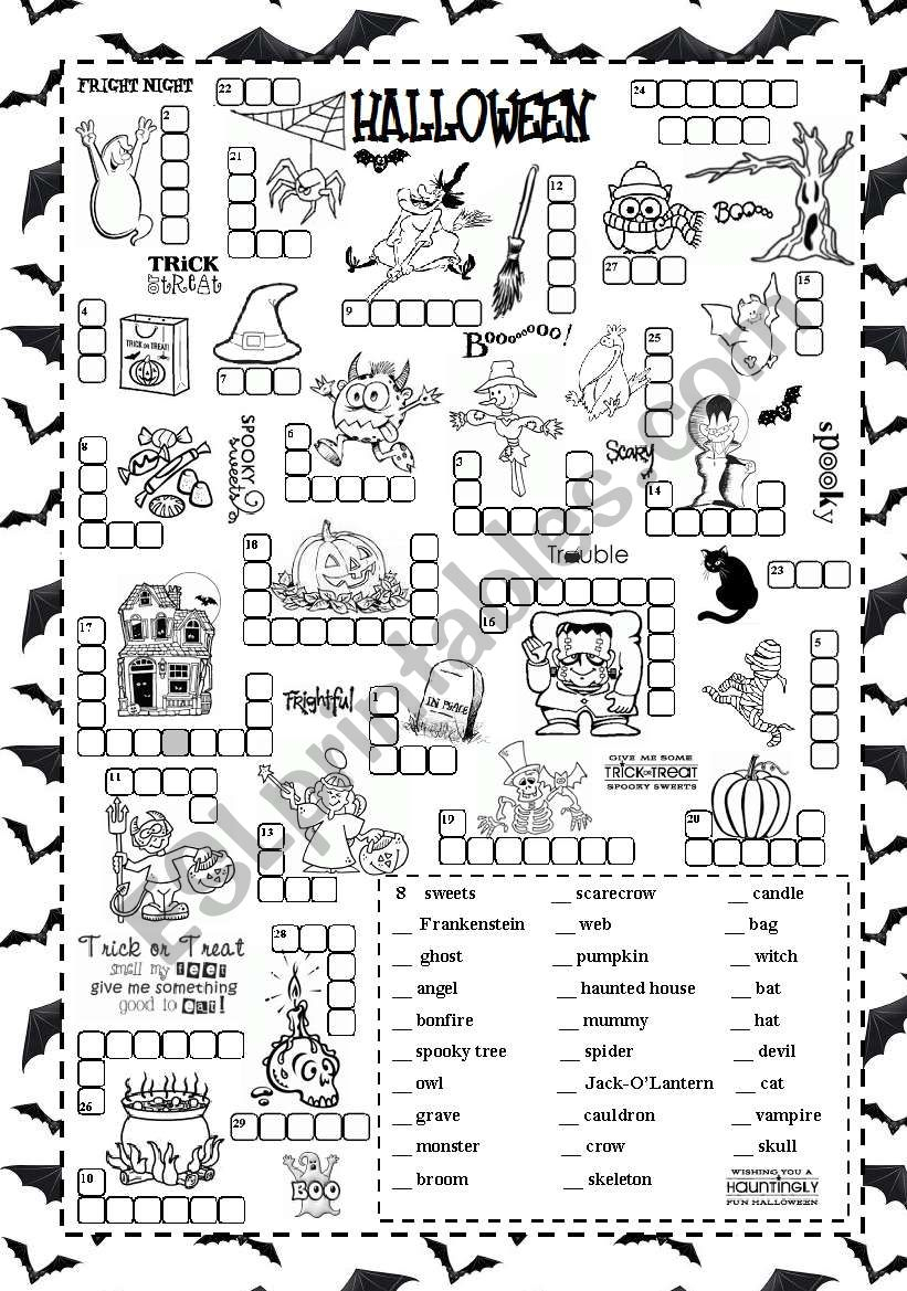 Esl Halloween Worksheets Adults AlphabetWorksheetsFree esl-halloween-worksheets-adults-alphabetworksheetsfree