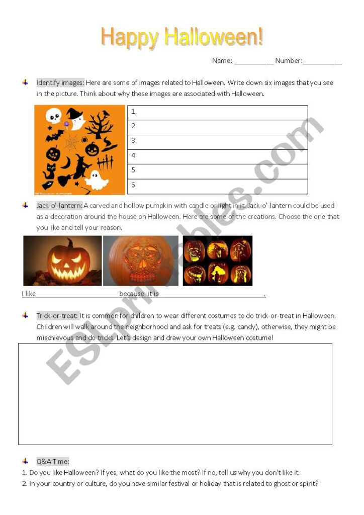 Halloween   Esl Worksheetwow720