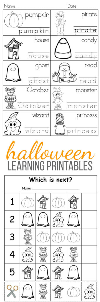 Halloween Free Learning Activities For Kids | Learning Halloween Free Learning Activities For Kids | Learning