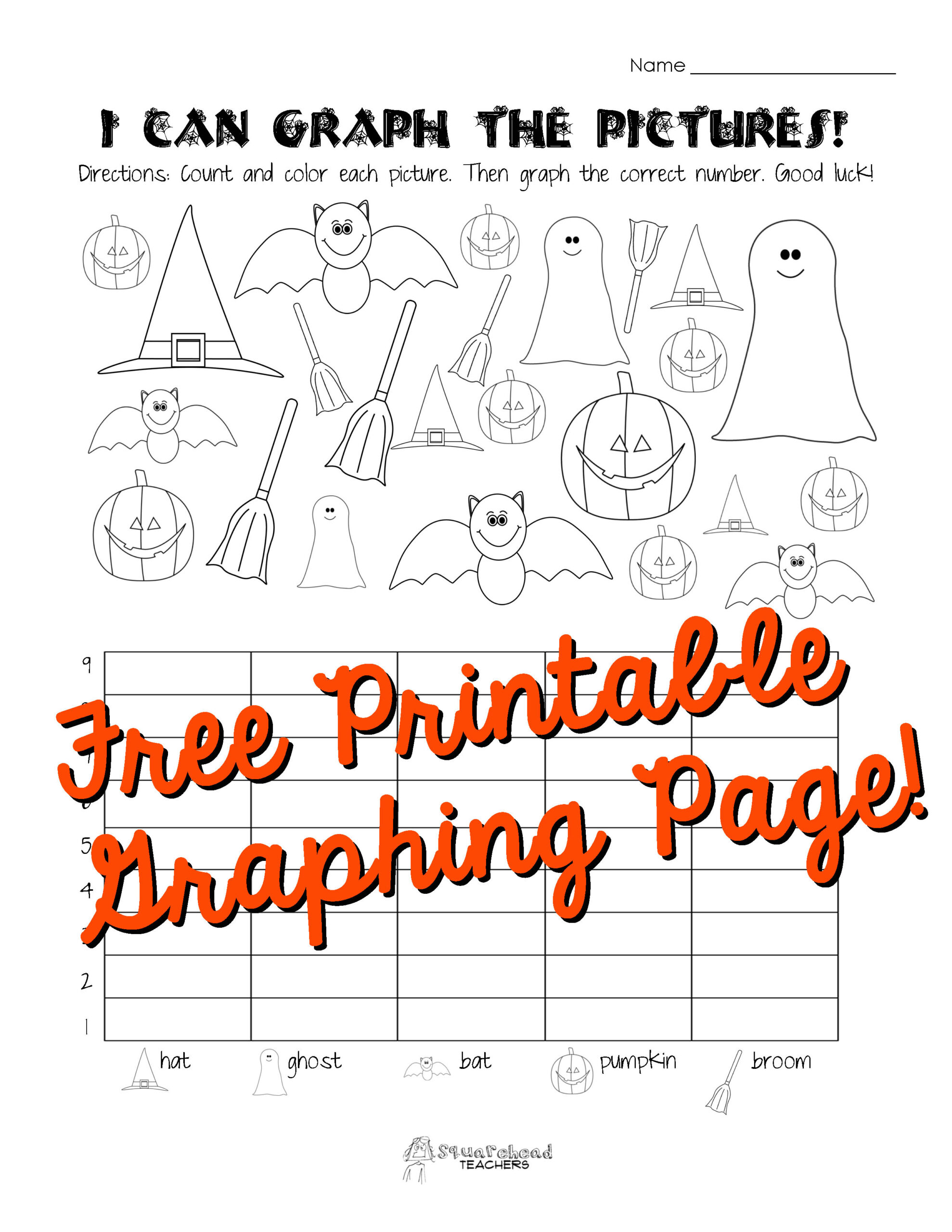 Halloween Graphing Page (Kindergarten, First Grade