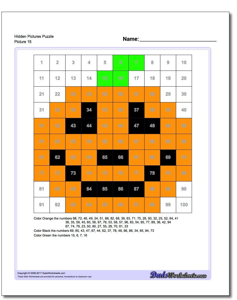 Halloween Hidden Pictures Puzzle! #halloween #math