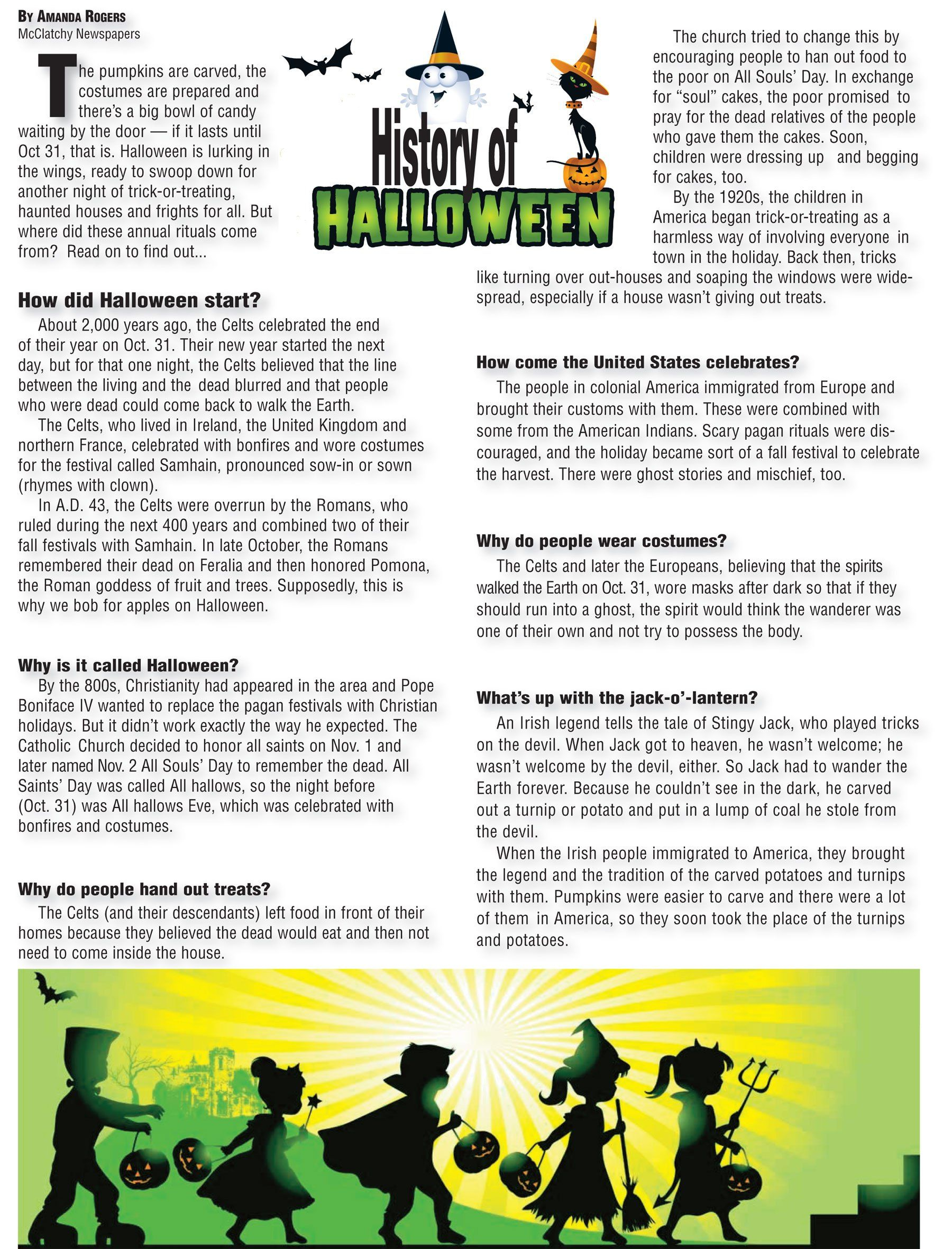 Halloween History | Halloween History, Halloween Worksheets