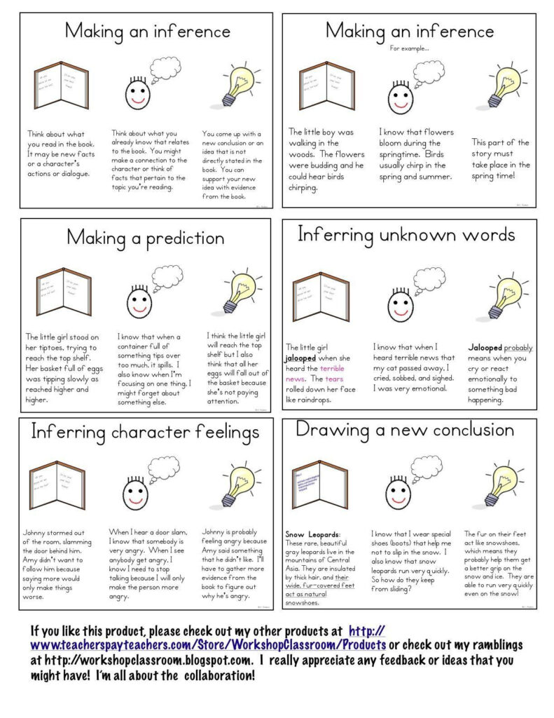 Halloween Inferencing Worksheets Workshop Classroom Making