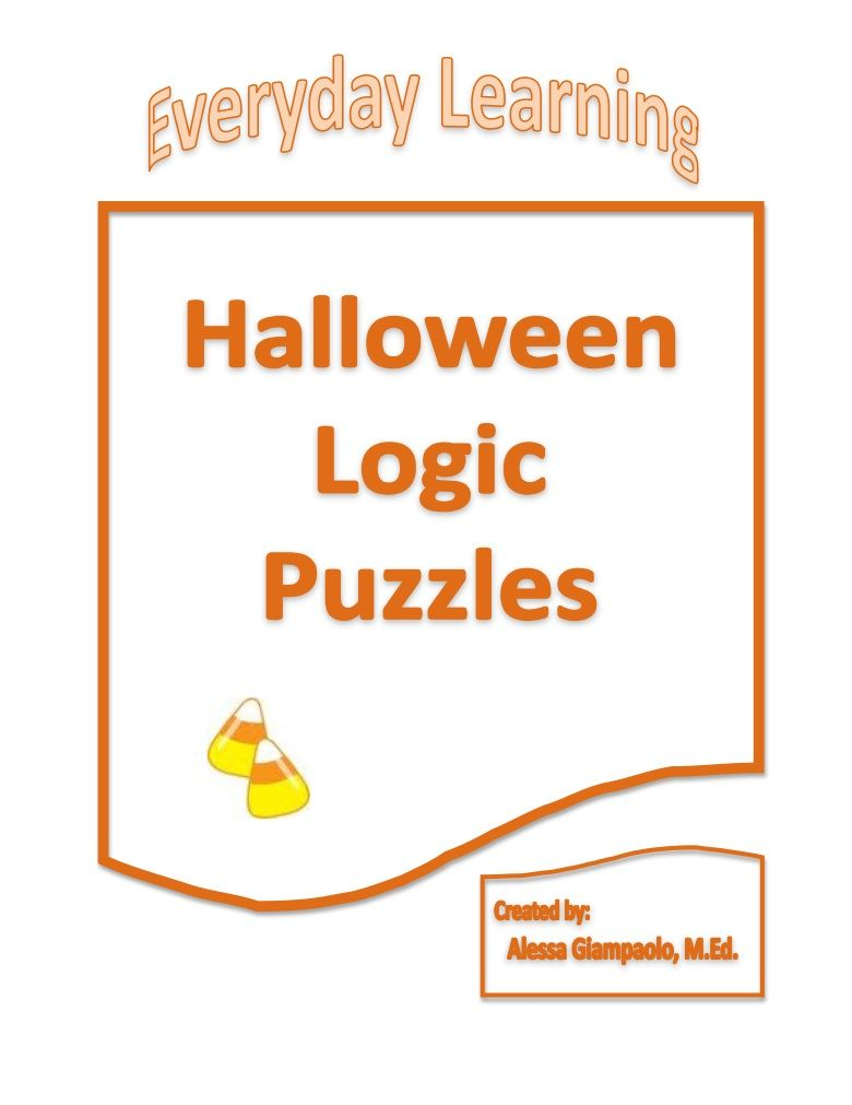 Halloween Logic Puzzles | Halloween Puzzles, Word Puzzles