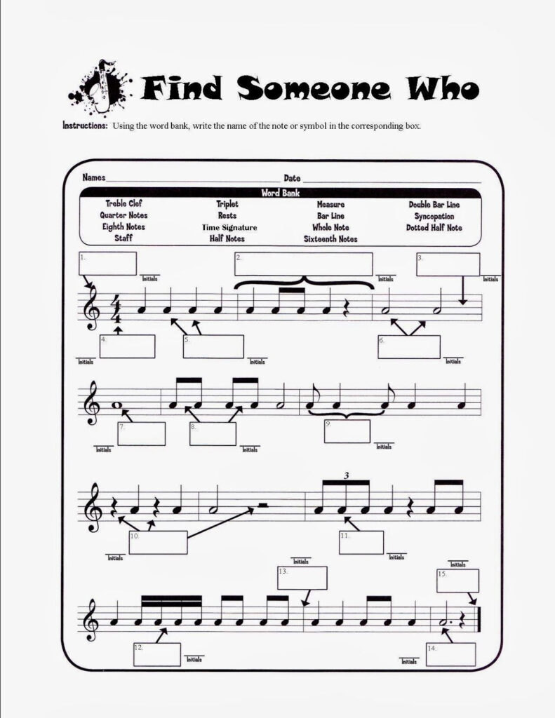 Halloween Match Mine | Elementary Music, Music Worksheets