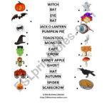 Halloween   Matching Activity   Esl Worksheet