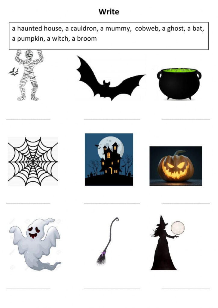 Halloween Matching Worksheet