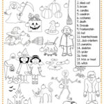 Halloween   Matching Worksheet   Free Esl Printable