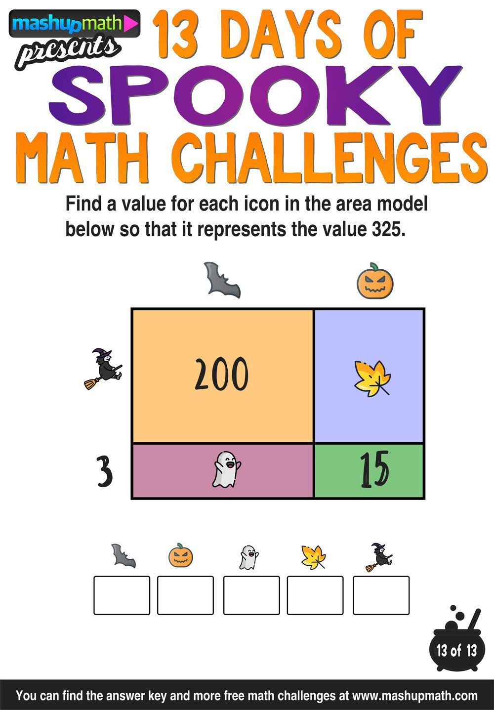 Halloween Math: 13 Days Of Spooky Math Challenges For Grades