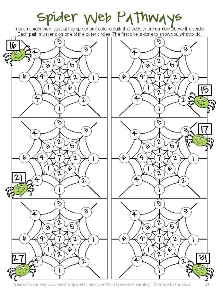 Halloween Math Activities   Worksheets, Games, Brain Teasers