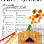 Halloween Math Activity Graphing Linear Equations Free