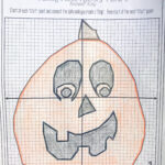 Halloween Math Activity Pumpkin Carving Plotting Points