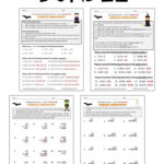 Halloween Math Decimal Worksheet Bundle For Morning Work And