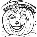 Halloween Math Fact Coloring Page | Squarehead Teachers