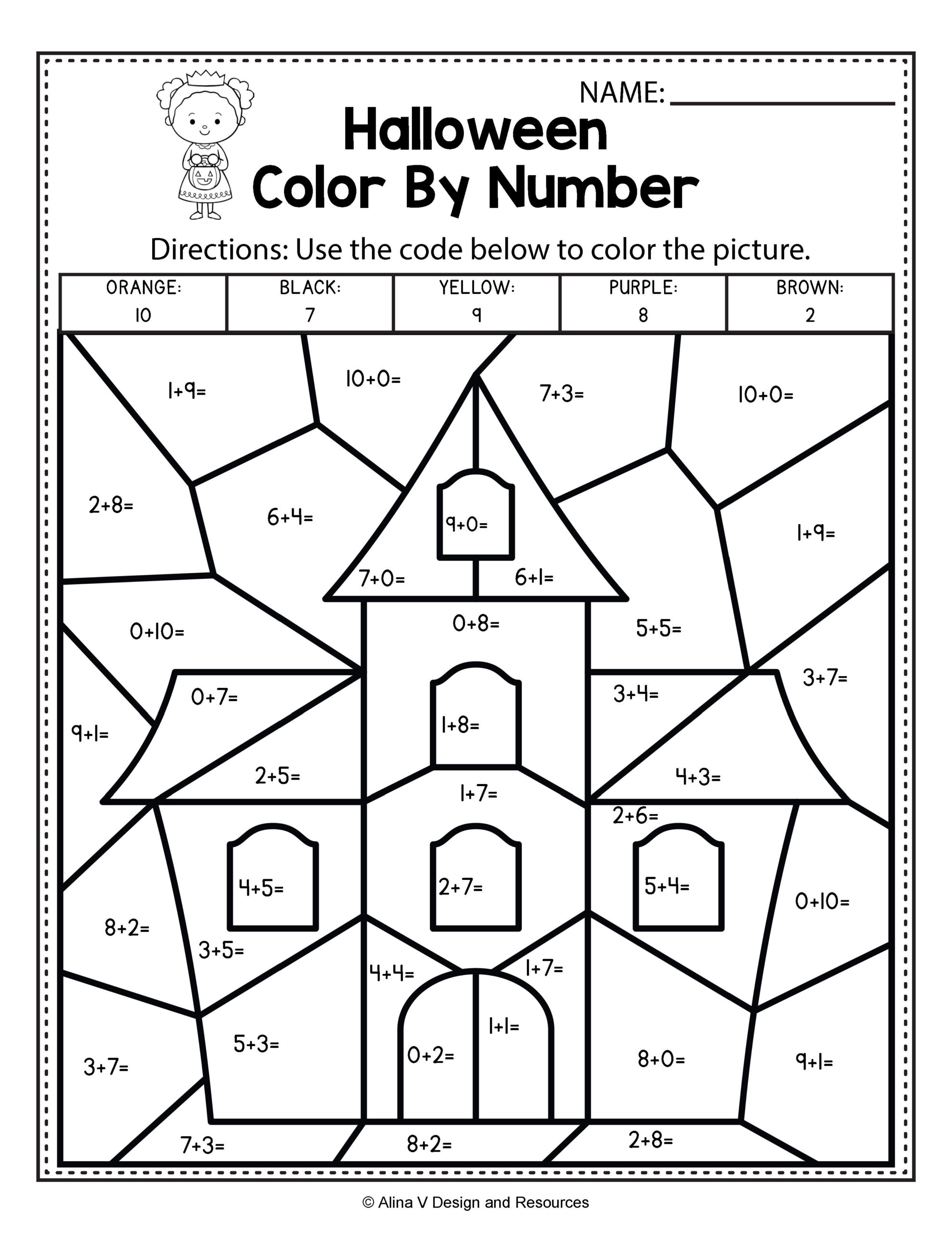 Halloween Math &amp; Literacy Activities For Kindergarten, 1St