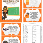 Halloween Math Word Problems Worksheets