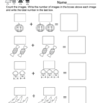 Halloween Math Worksheet   Free Kindergarten Holiday