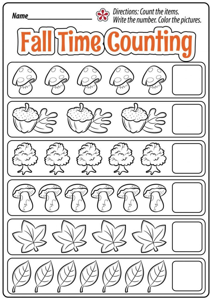 Halloween Math Worksheets For Preschool And Kindergarten