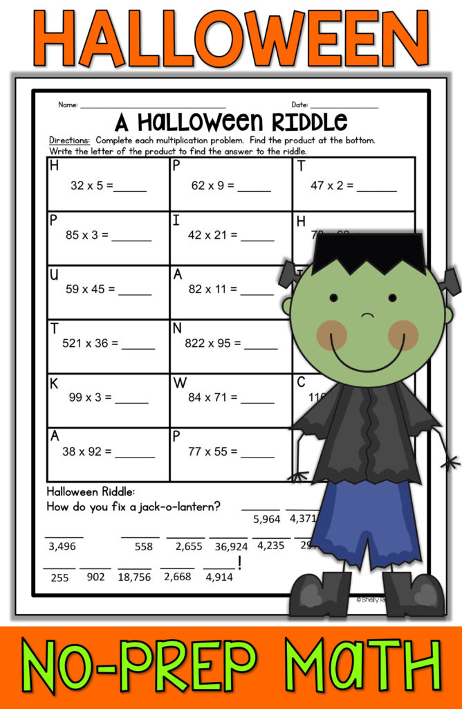 Halloween Math Worksheets | Math Worksheets, Halloween Math