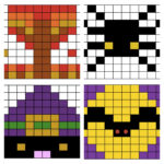 Halloween Math Worksheets, Mystery Picture Puzzles