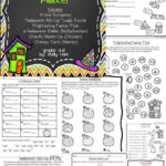 Halloween Math Worksheets Packets For Grade Equations With