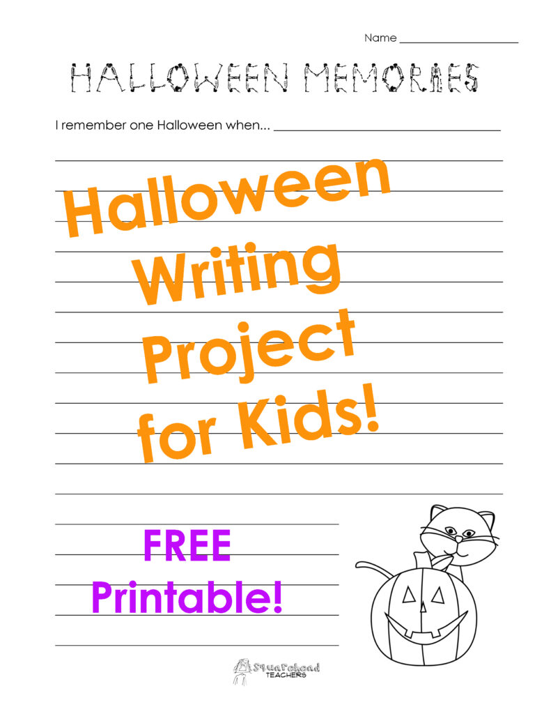 Halloween Memories Writing Project | Squarehead Teachers
