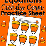 Halloween Multi Step Equations Candy Corn Activity Page