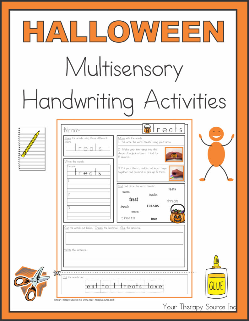 Halloween Multisensory Handwriting Activities