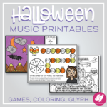 Halloween Music Activities   Worksheets, Color By Note