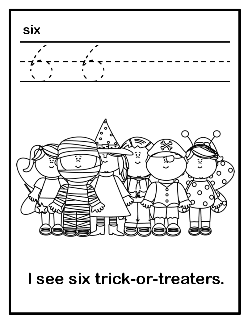 Halloween Number Book Worksheets Numbers 1-10 | Numbers 1 10