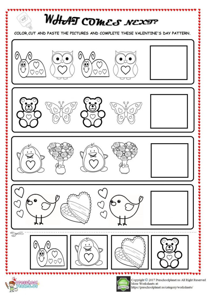 Halloween Pattern Worksheets Preschool Worksheet Greetings