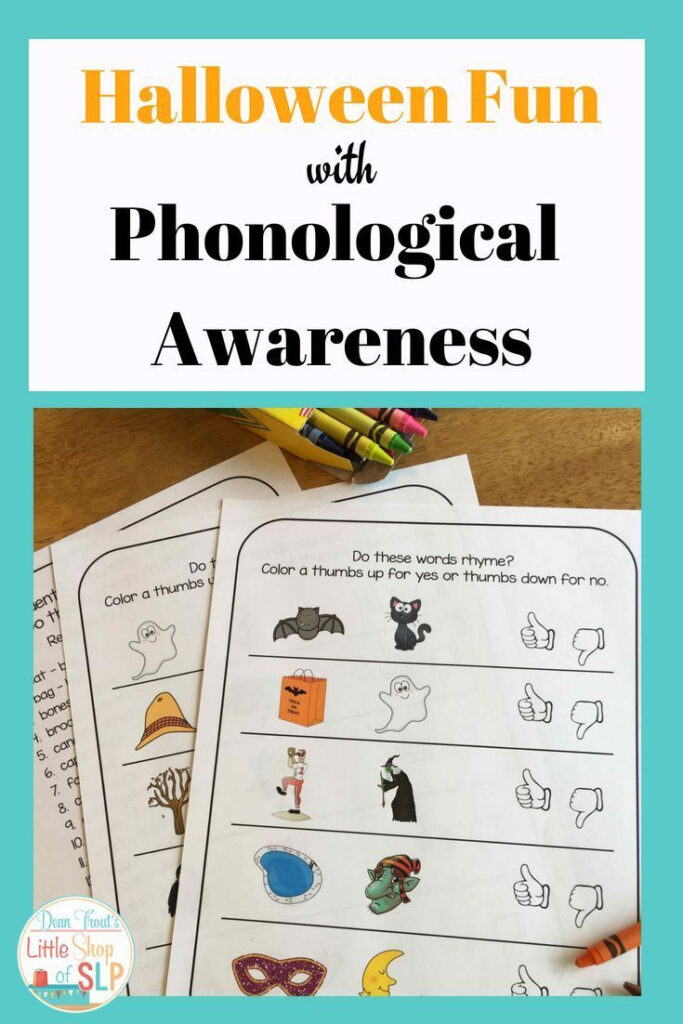 Halloween Phonological Awareness Activities | Speech Therapy