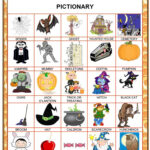 Halloween Pictionary   English Esl Worksheets For Distance