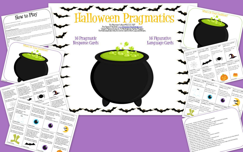 Halloween Pragmatics (& Other Spooky Speech Activities