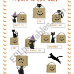 Halloween Prepositions ***where Is The Cat?***   Esl