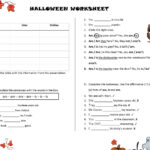 Halloween Presentation Worksheet   English Esl Worksheets