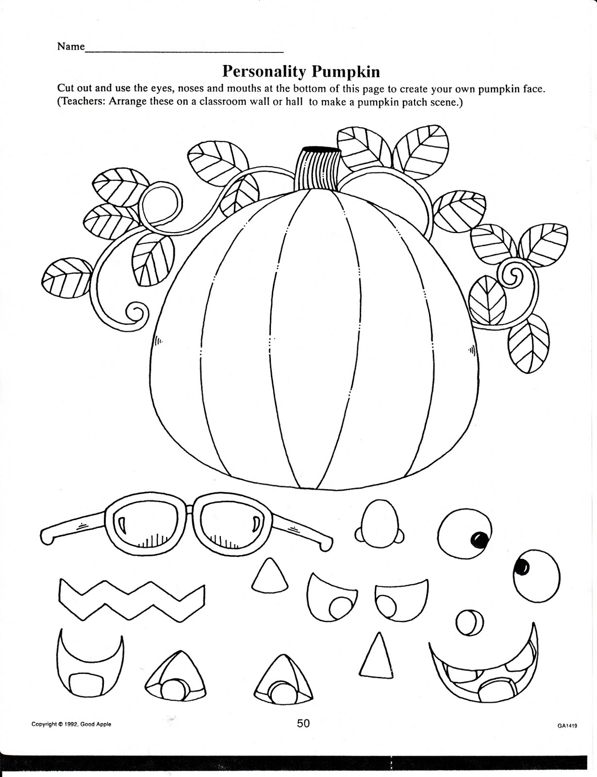 Halloween Printables Kindergarten Printable Worksheets